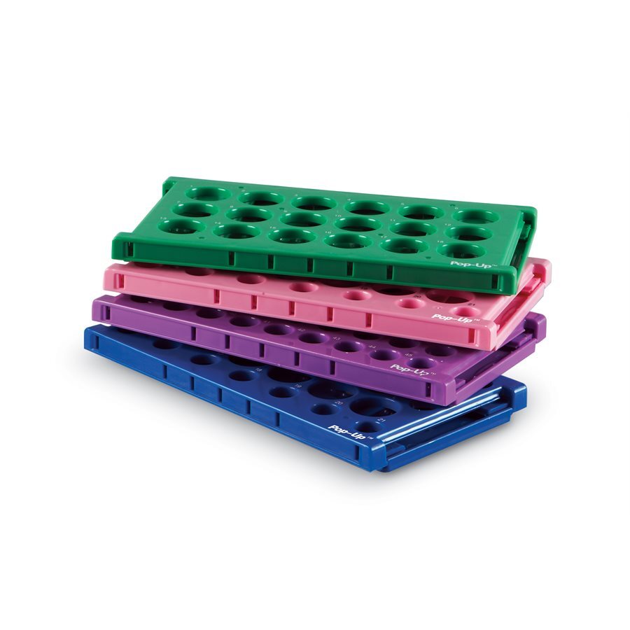 Rack Pop Up Pink PP, for 21x15mL and 12x50mL tubes, 2Pk | Southern ...