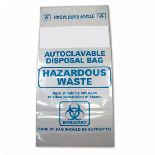 Autoclave Bag 61x81cm, clear, up to 136C, 50 per Pack