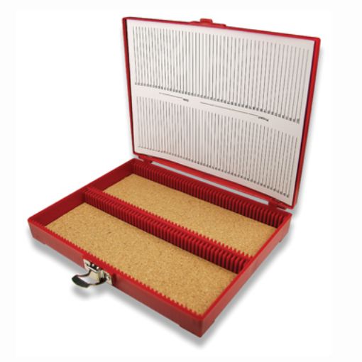 Slide Storage Box 100pl Red