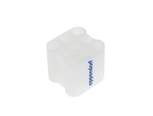 Adapter for 9 round bottom tubes, 75–100mm for 90ml rectangular bucket in Rotor A-4-38, 12mmx100mm. Set of 2 adapters