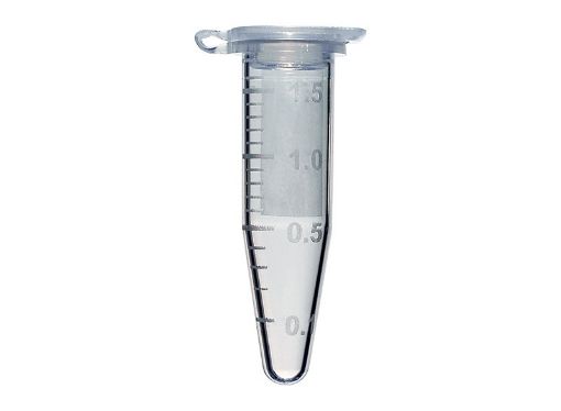 1.5 mL Graduated Microcentrifuge Tube, Clear, free of RNase, DNase, PCR inhibitors, pyrogen-free, 500 pack