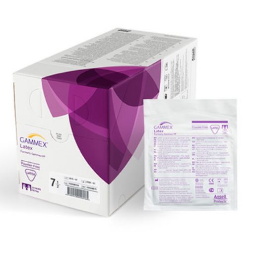 Glove, GAMMEX, Latex, Size 8.5, 50 per Pack