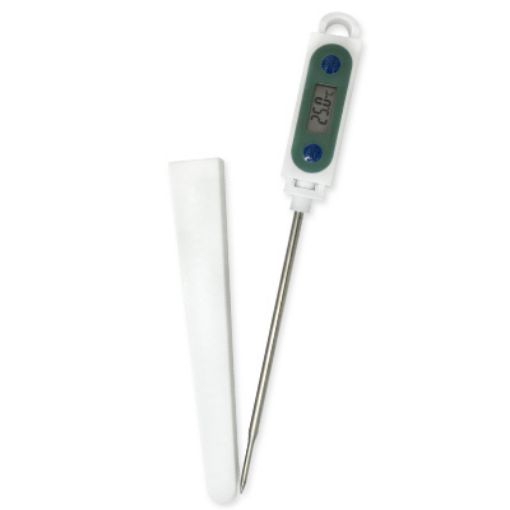 Digital probe thermometer, -50 to 200°C, waterproof, max/min