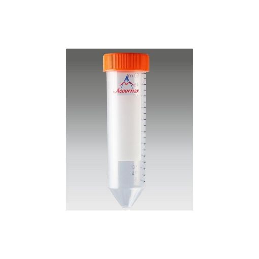 Accumax 50ml Centrifuge Tube with Flat Cap, Sterile, Max RCF: 20,000xg, 500 per Pack