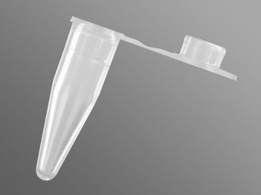 PCR Tube 0.5ml Clear, Flat Cap, 1000 per Pack