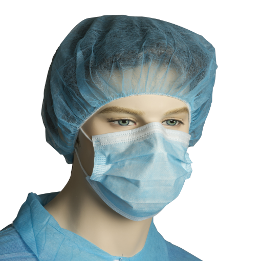Surgical Face Mask Blue with Earloops, 1000 Per Pack