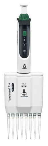 Transferpette S-8 digital adjustable multichannel, 30-300ul, CE-IVD