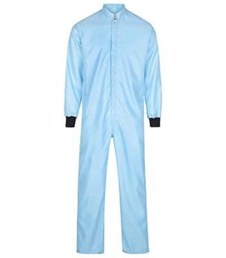 Coverall, Knit Wrist & Clip cuff,  Autoclavable Zip