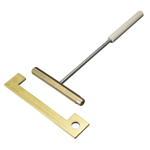BAR & GAUGE,BRASS,W/INSULATING HANDLE.