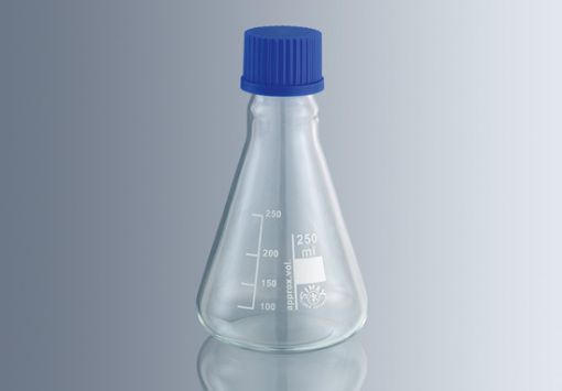 500ml Erlenmeyer Flask with screw cap, 10 per Pack