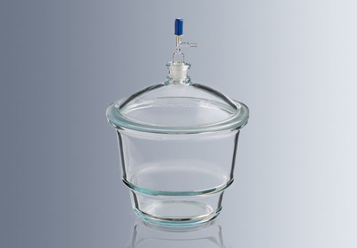 Desiccators DIN 300mm, NS24/29 & valve