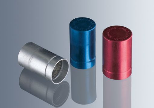 Test Tube Cap "Labocap" w/out handle 15/16mm silver, 100 per Pack
