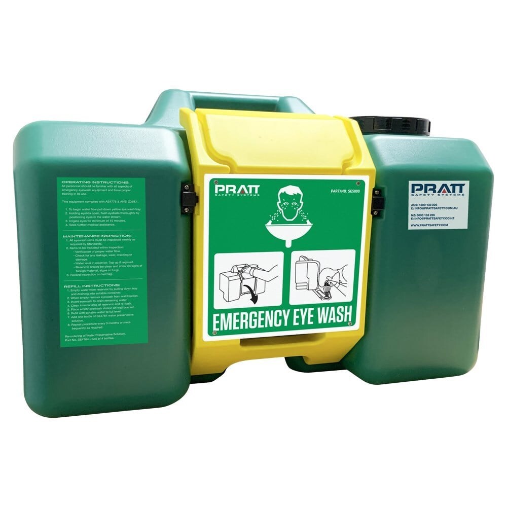 Portable gravity fed eye wash unit. 35L Southern Cross Science