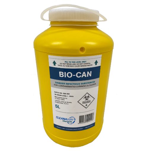 Bio-Can 5Lt S/Cap Leakproof,  18 per Carton
