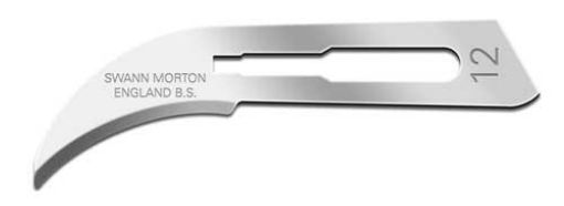 #12 Swanm Morton Scalpel blade, 100 per Pack