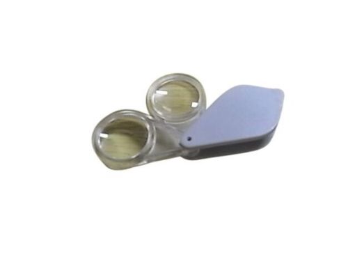 Maginifier, pocket, twin folding, 7x 7x=14x