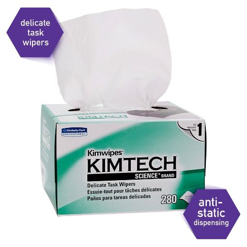 KIMWIPES Delicate Task 11x21cm, 30 packs of 280 wipes per carton