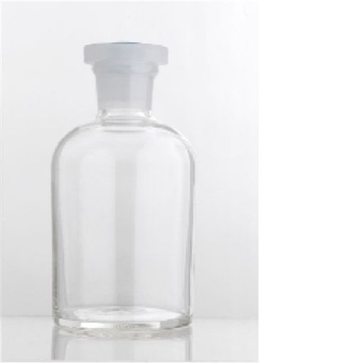 500ml Reagent bottle clear glass narrow mouth with polystopper