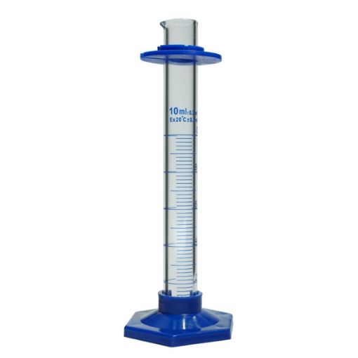 10ml measuring cylinder with plastic foot