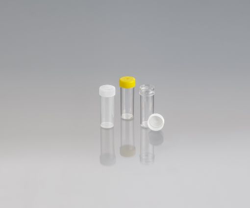 30ml Container Unlabelled, Yellow screw cap, Gamma Sterile, 500/Carton