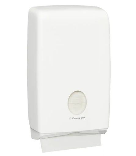 Dispenser Compact Towel 1X!, white ABS plastic, lockable, suits codes 4440, 4444 & 5855