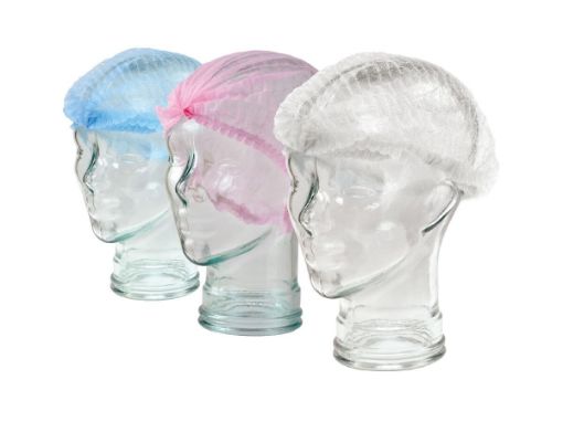 Crimped Hair Net 21" Blue, 1000 per Pack