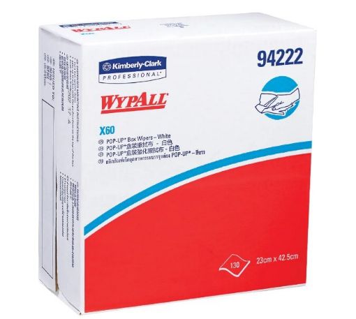 Wypall X60 Pop Up Box Wipers, carton 10