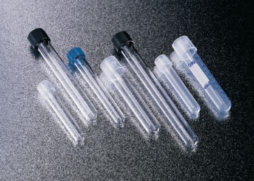 5ml round bottom tubes, polystyrene, 12x75mm, without cap, 1000 per Carton