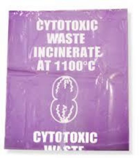 Cytotoxic Bags H/Duty Purple, 72L,  710x900, 100 per Pack