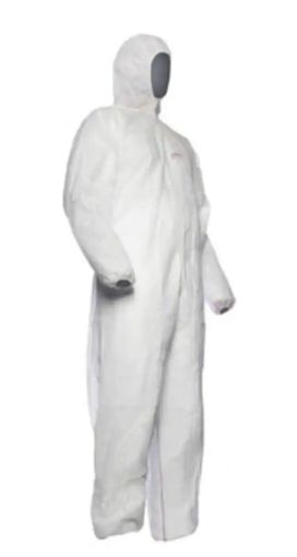 Tyvek Coverall with Hood & Boots, size 2XL, clean room packed & sterile, 25 per Carton