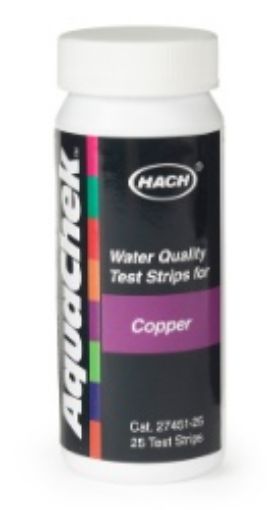 Copper Test Strips 0-3mg/L, pack 25