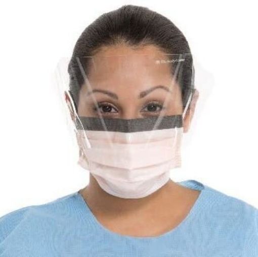 FluidShield Fog Free Mask with visor, 100 per Pack