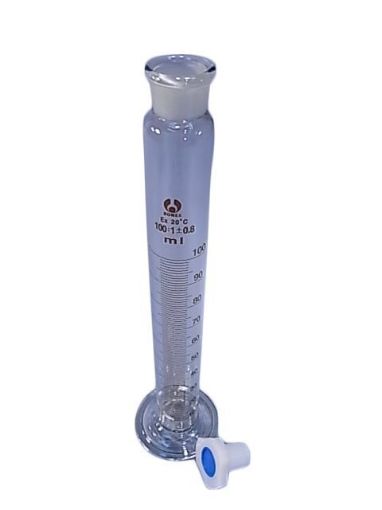250ml grad measuring cylinder, stopper