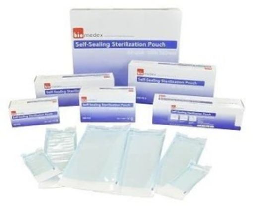 BioMedex Self Sealing Autoclave Pouches 70 x 257mm / 200