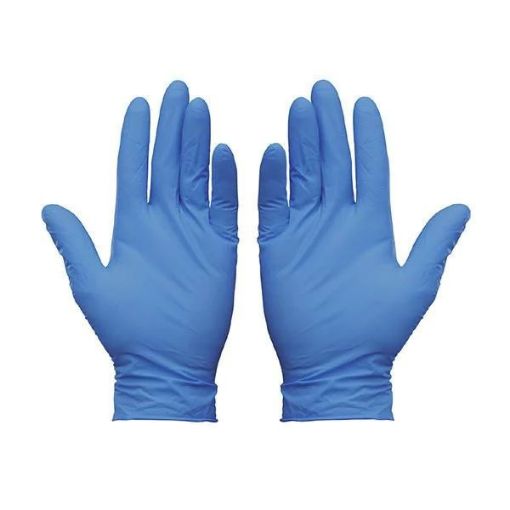 Supermax powdered nitrile gloves - Large, 100 per Pack