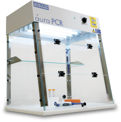 PCR passive work station with UV lights, AURA