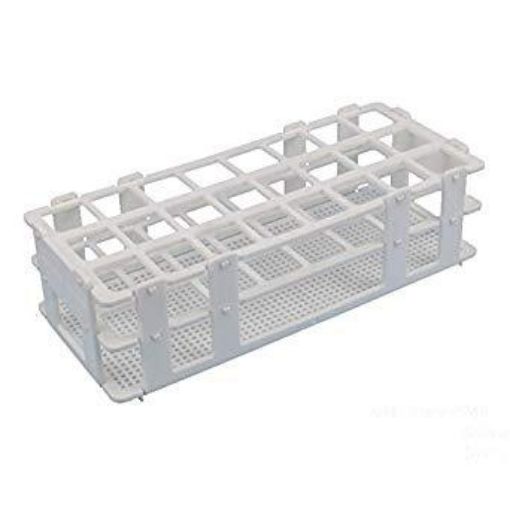 Test Tube Rack White 24x25mm Tubes - 3x8 Rows