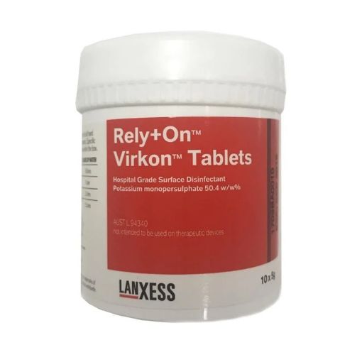 Virkon 5gm tablets, 10 per jar -20 jars / carton