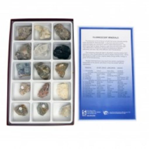Picture of Geological Specimens "Fluorescent Minerals Collection"