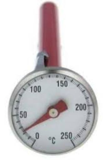 Picture of Thermometer, Dial, 25Dx130mm Stainless Steel Spike, 0-250C