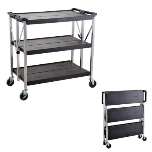 Picture of Trolley, 3 Shelves, Folding Type 935x510x935mm