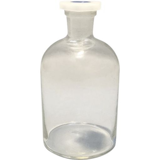 Picture of Bottle, Reagent, Clear Glass, 1000mL, Narrow Mouth, Polystopper