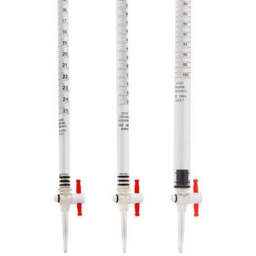 Picture of Burette, Acrylic, with Tpx/PTFE Stopcock, 100mL