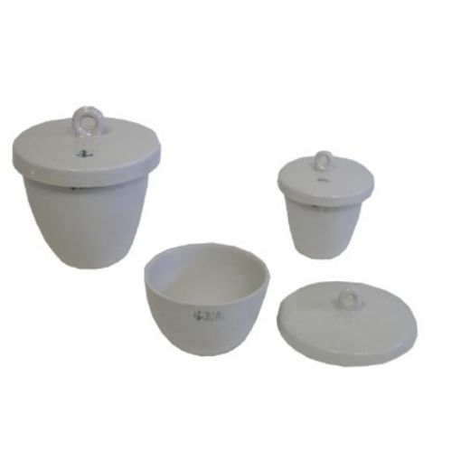 Picture of Crucible, Porcelain, Medium Wall, 18mL with Lid