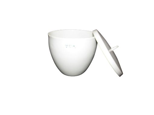 Picture of Crucible, Porcelain, Medium Wall, 300mL with Lid 90x43x78mm