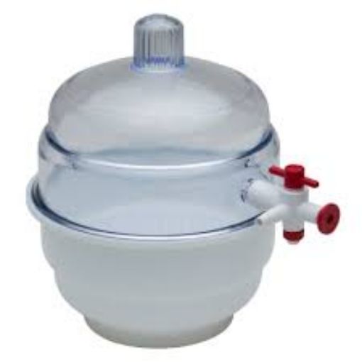Picture of Desiccator, Vacuum, Polycarb/Polyprop, 300mm D