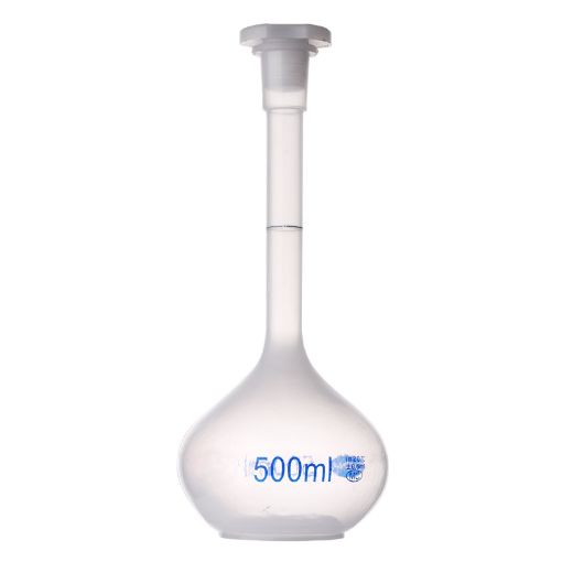 Picture of Flask, Volumetric, Polypropylene, 500mL with Polycap