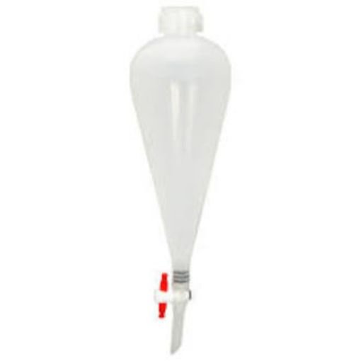Picture of Funnel, Separating, Polypropylene, Pear, 500mL PTFE Stopcock