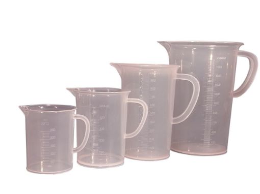 Picture of 2000ml Jug with handle, Measuring, Polypropylene, 20ml graduations, Overall Height: 215mm x 150mm D