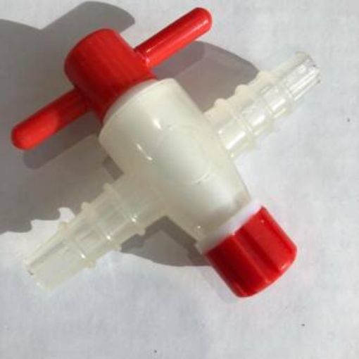 Picture of Stopcock, Polyprop/PTFE, 2 Way, for 6-9mm Tubing